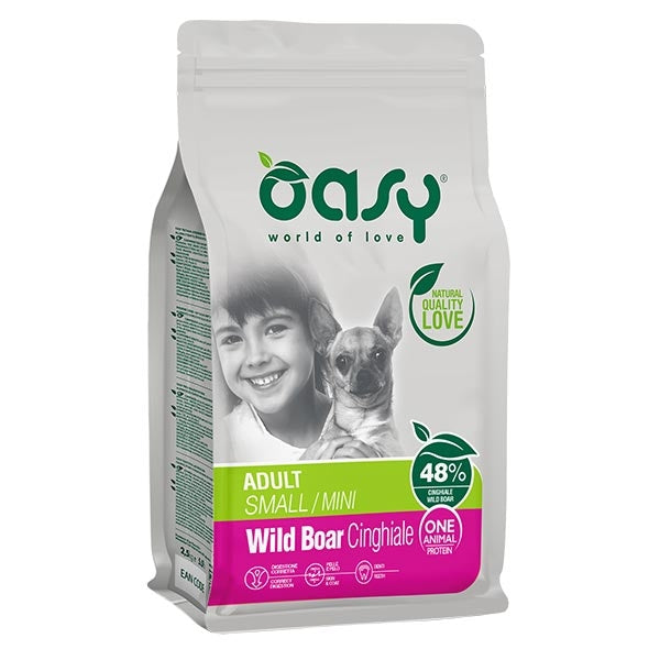 Oasy - One Animal Protein Adult Small & Mini con Cinghiale