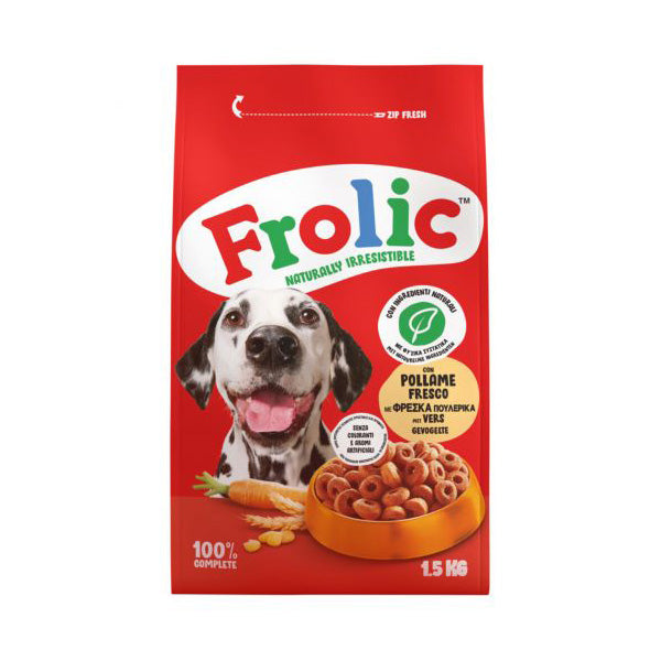 Frolic - Alimento per Cani Adult Medium Large con Pollame Fresco e Carote