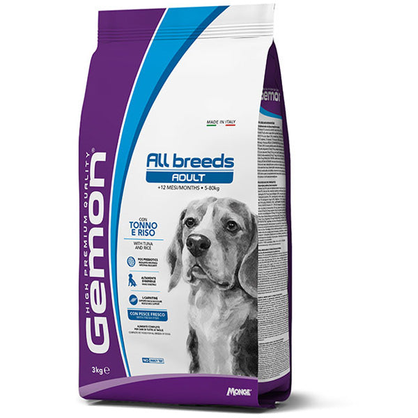 Gemon - Gemon Dog All Breeds Adult con Tonno e Riso