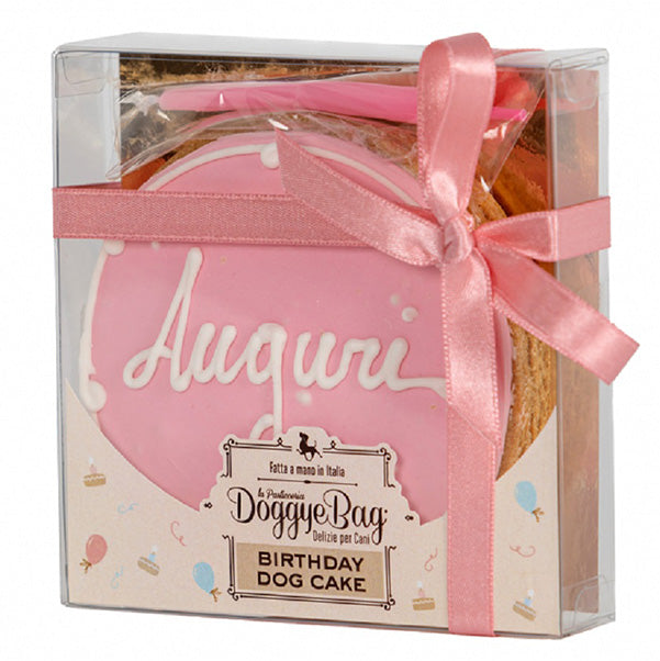 Doggye bag - Torta Birthday Dog Cake Rosa di Buon Compleanno per Cani