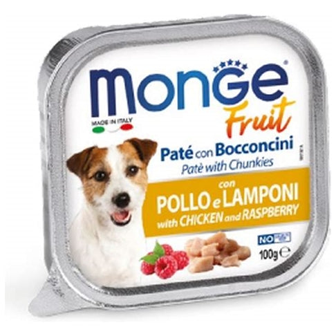 Monge - Fruit Paté e Bocconcini con Pollo e Lamponi