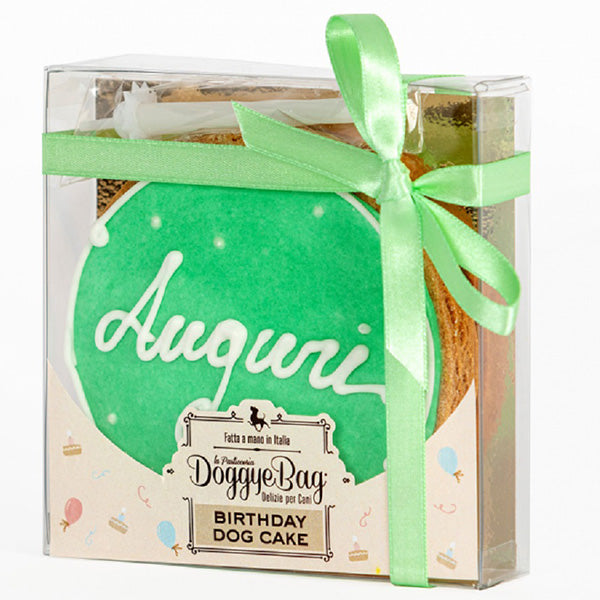 Doggye bag - Torta Birthday Dog Cake Verde di Buon Compleanno per Cani