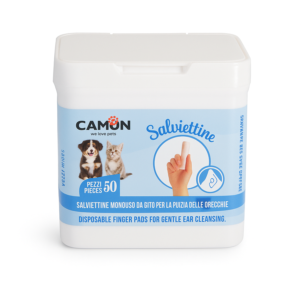 Camon - Salviettine Detergenti da Dito per Pulizia delle Orecchie