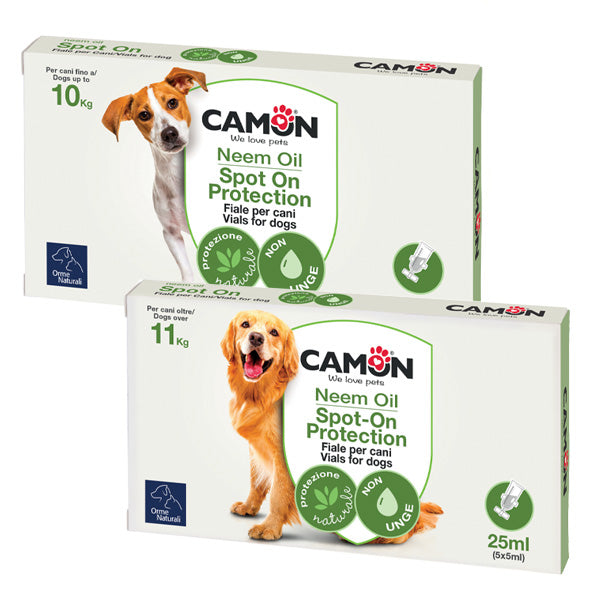 Camon - Fiale Spot-on per Cani Olio di Neem 5 Fiale