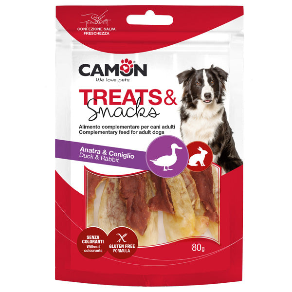 Camon - Treats & Snacks Orecchie Di Coniglio Con Anatra