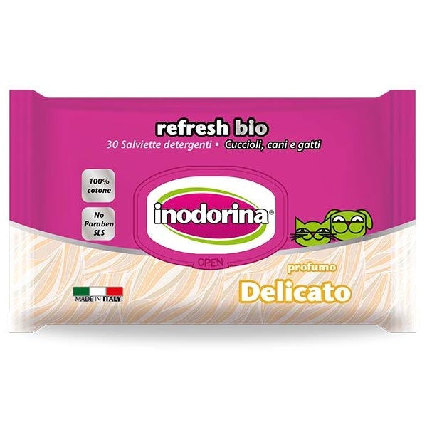 Inodorina - Salviette Refresh Bio Profumazione Delicato
