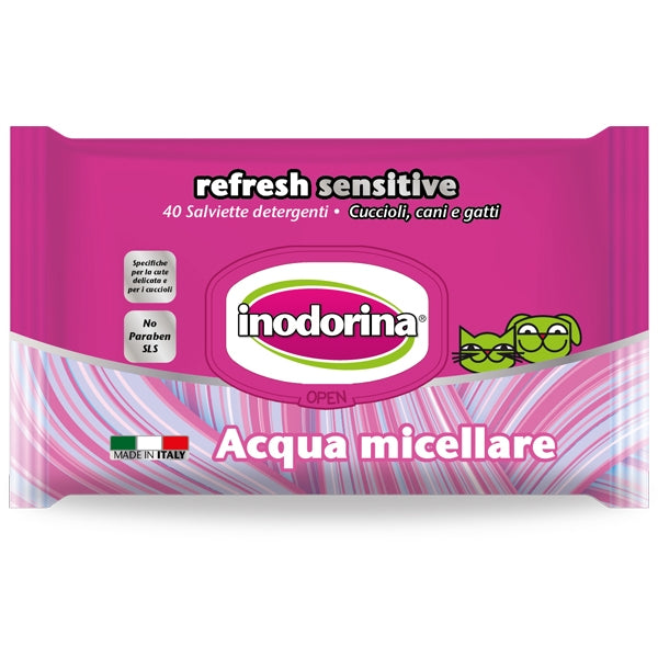Inodorina - Salviette Refresh Sensitive all'Acqua Micellare