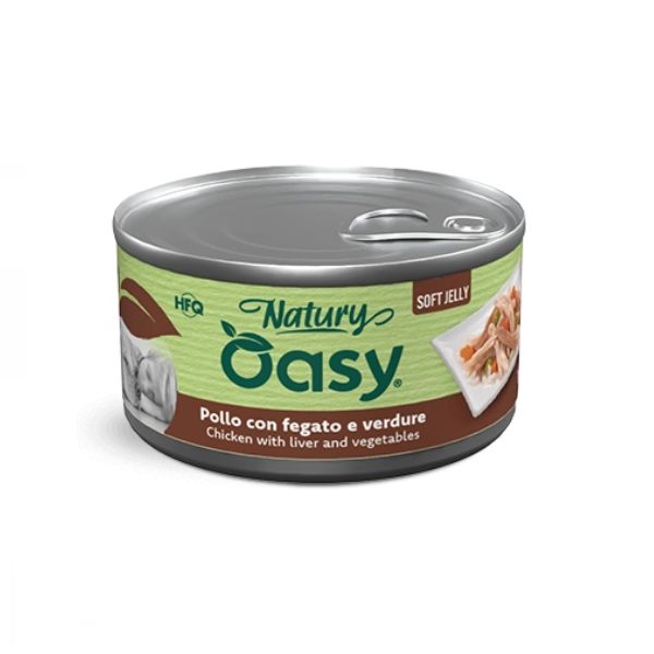 Oasy - Dog Natury Pollo Con Fegato E Verdure Soft Jelly