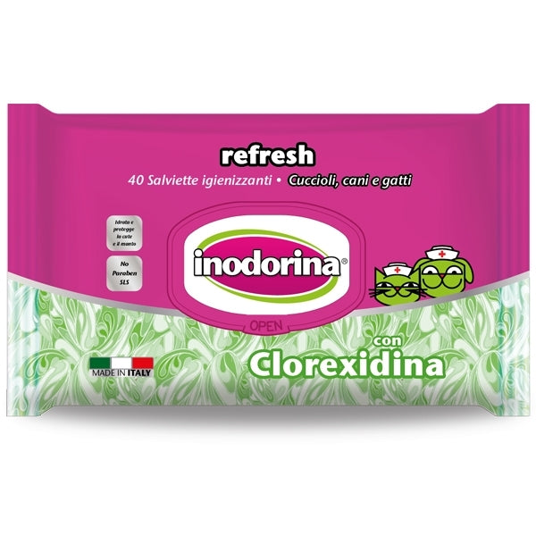 Inodorina - Salviette Refresh alla Clorexidina
