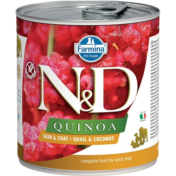 Farmina - Natural & Delicious Quinoa Skin & Coat  con Quaglia e Cocco