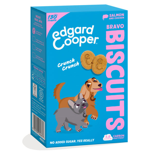 Edgard&Cooper - Biscotti per Cani Bravo Biscuits Salmone e Pollo