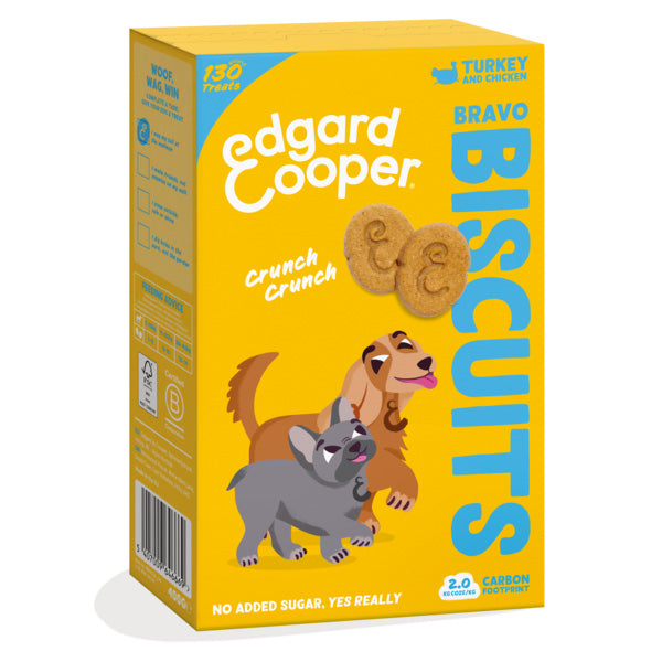 Edgard&Cooper - Biscotti per Cani Bravo Biscuits Tacchino e Pollo