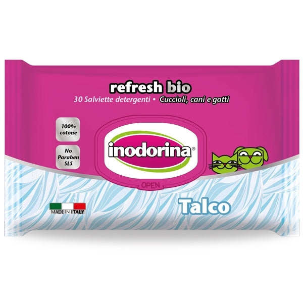 Inodorina - Salviette Refresh Bio al Talco