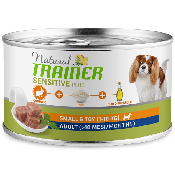 Trainer - Natural Sensitive Plus No Gluten Small & Toy Adult con Coniglio e Riso