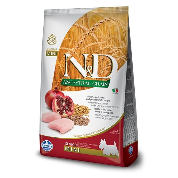 Farmina - Natural & Delicious Ancestral Grain Senior Mini con Pollo e Melograno