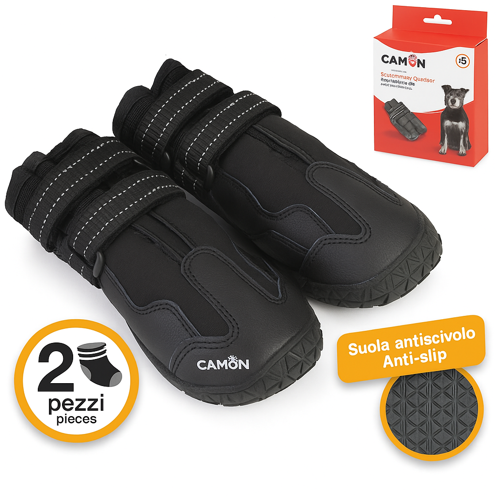 Camon - Scarponcini Impermeabili Outodoor per Cani
