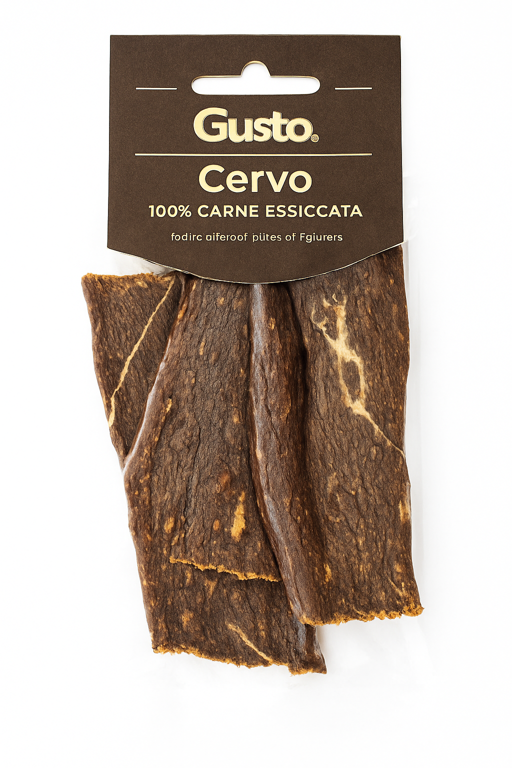 Gusto - Strisce Snack 100% Carne Essiccata di Cervo