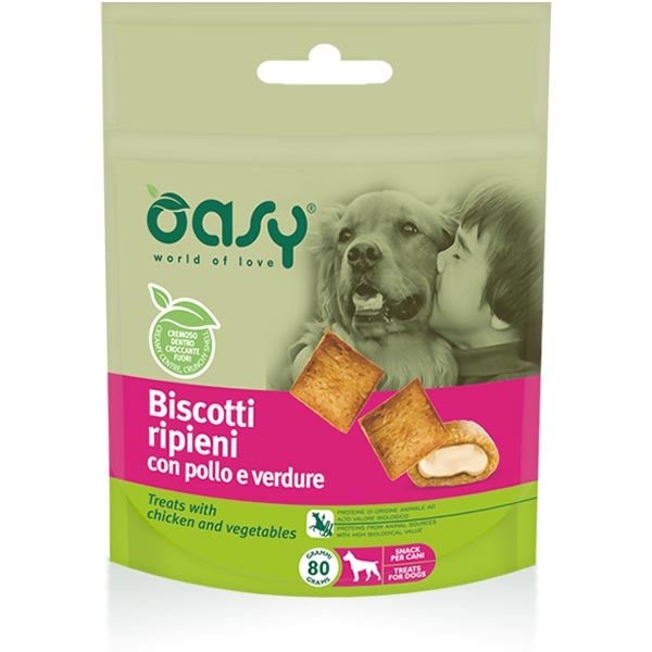 Oasy - Snack Biscotti Ripieni con Pollo e Verdure