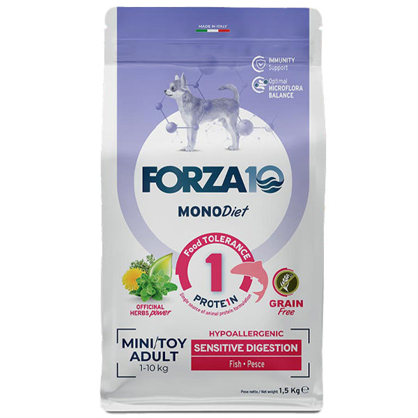 Forza10 - Dog Medium Mini Toy Adult Diet Monoprotein Sensitive Digestion Pesce