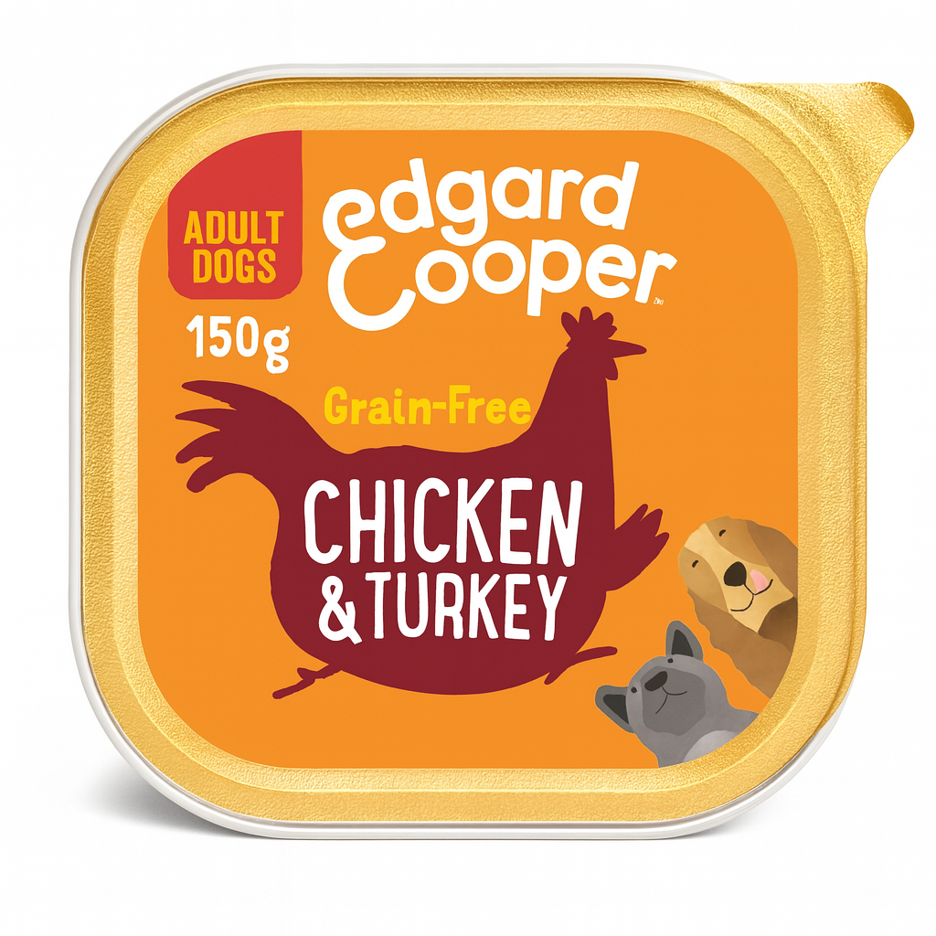 Edgard&Cooper - Adult Pollo e Tacchino Senza Cereali