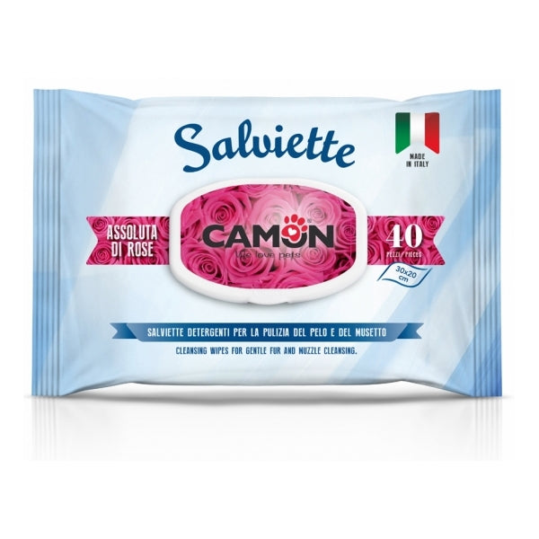 Camon - Salviette Detergenti alla Fragranza Assoluta di Rose