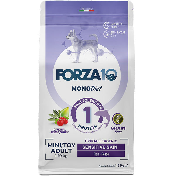 Forza10 - Dog Mini Toy Adult Diet Monoprotein Sensitive Skin al Pesce