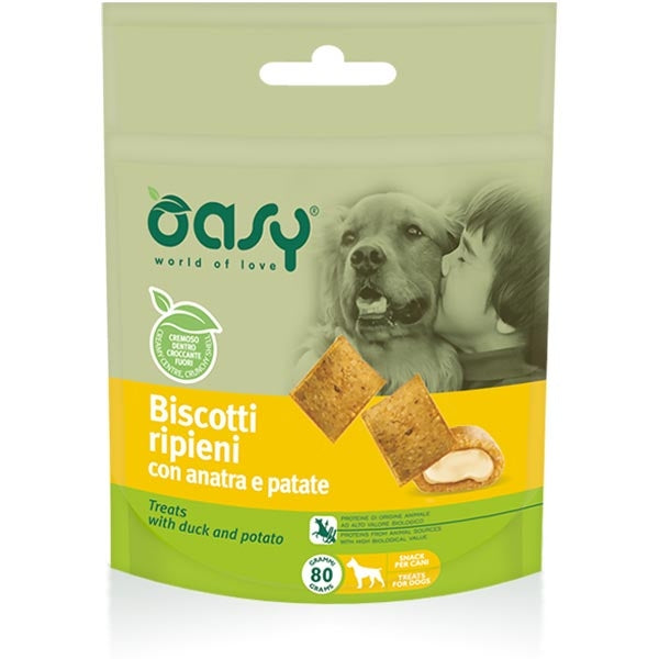 Oasy - Snack Biscotti Ripieni con Anatra e Patate