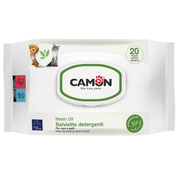 Camon - Salviette Detergenti Olio di Neem