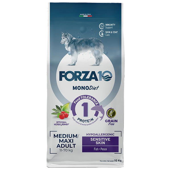 Forza10 - Dog Medium Maxi Adult Diet Monoprotein Sensitive Skin al Pesce