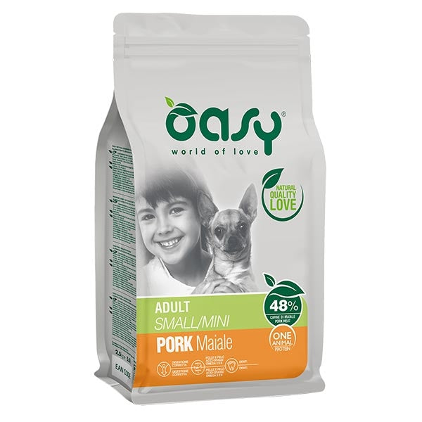 Oasy - One Animal Protein Adult Small & Mini con Maiale