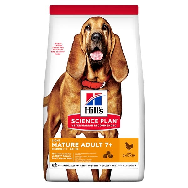 Hill's - Science Plan Light Mature Adult 7+ Medium con Pollo