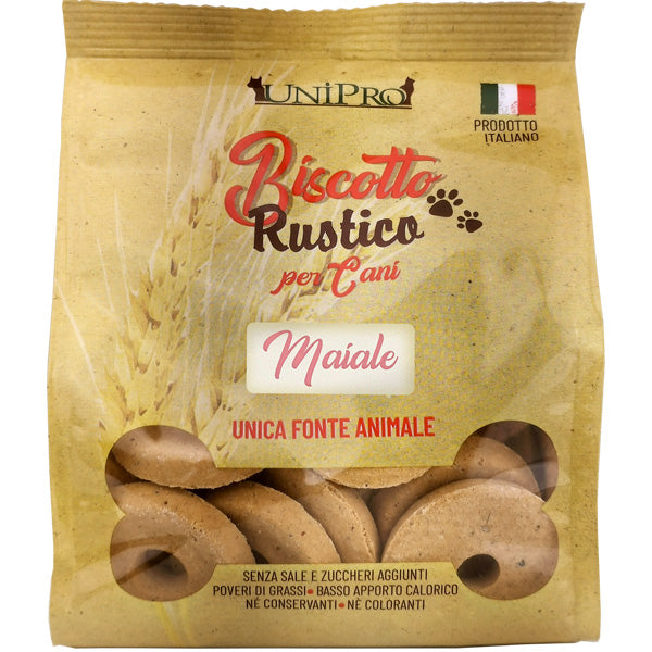 Unipro - Biscotto Rustico per Cani al Maiale