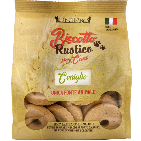 Unipro - Biscotto Rustico per Cani al Coniglio