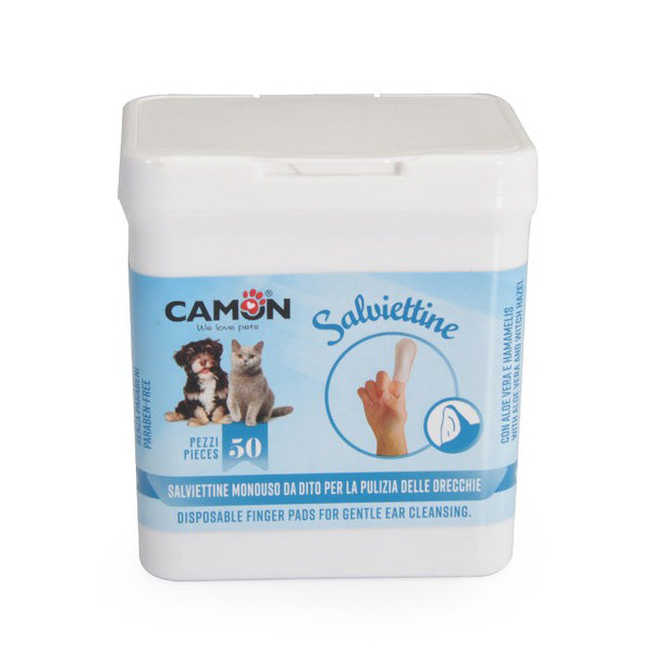 Camon - Salviettine Detergenti da Dito per Pulizia delle Orecchie