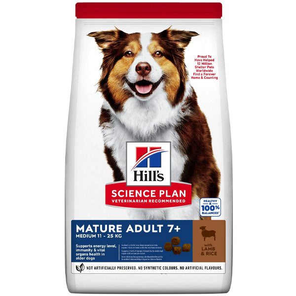 Hill's - Science Plan Mature Adult 7+ Medium con Agnello e Riso