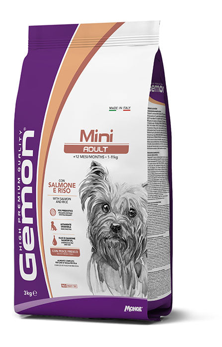 Gemon - Gemon Dog Mini Adult con Salmone e Riso