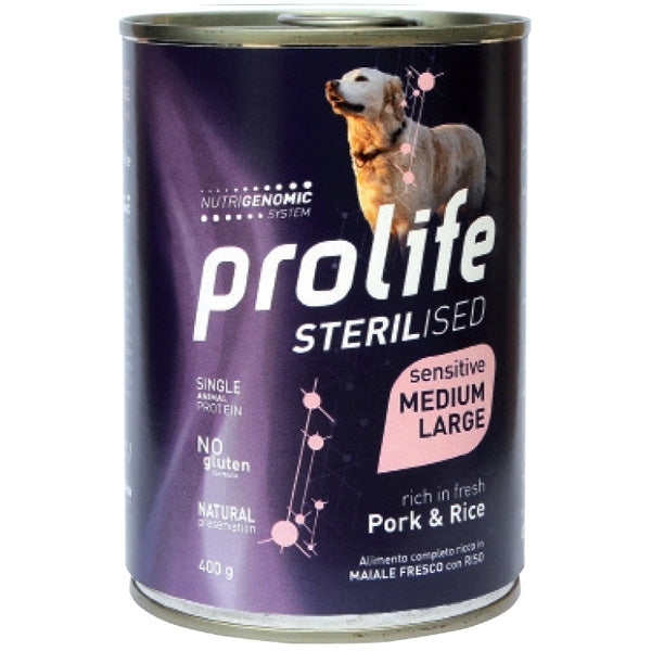 Prolife - Sterilised Sensitive Adult Medium/Large Pork & Rice
