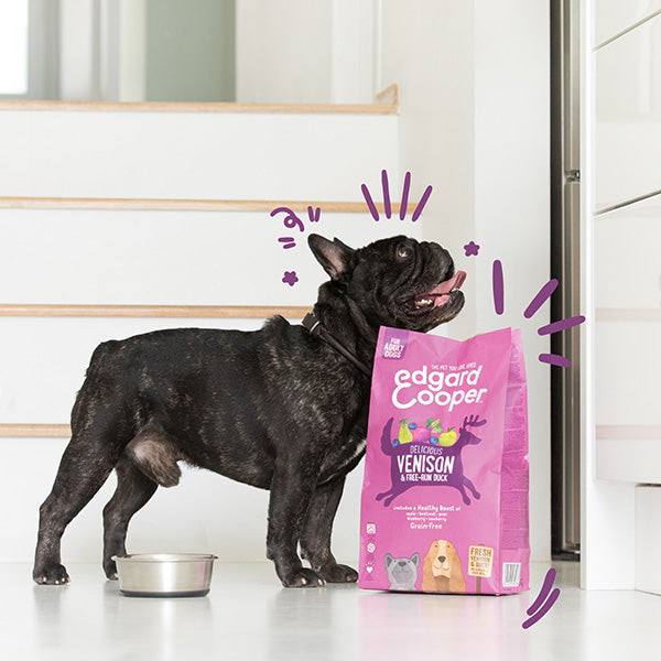 Edgard&Cooper - Adult Large Carne Fresca di Cervo e Anatra Allevata a Terra Senza Cereali