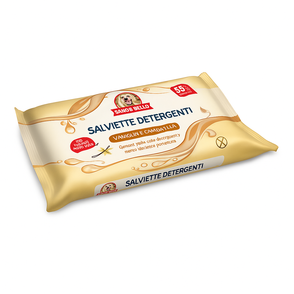 Elanco - Salviette Detergenti alla Vaniglia e Cannella