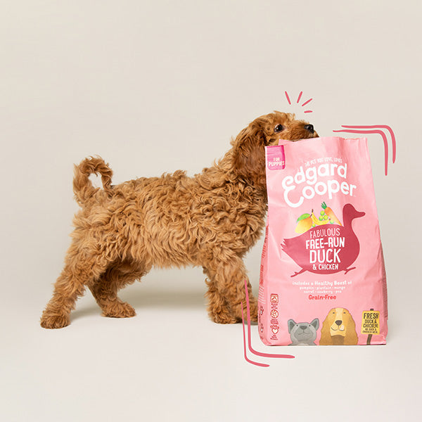 Edgard&Cooper - Puppy Large Carne Fresca di Anatra e Pollo Allevati a Terra Senza Cereali