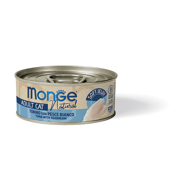 Monge - Natural Superpremium Jelly Filetti di Tonno del Pacifico e Pesce Bianco