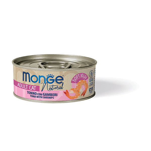 Monge - Natural Superpremium Jelly Pezzetti di Tonno del Pacifico e Gamberetti