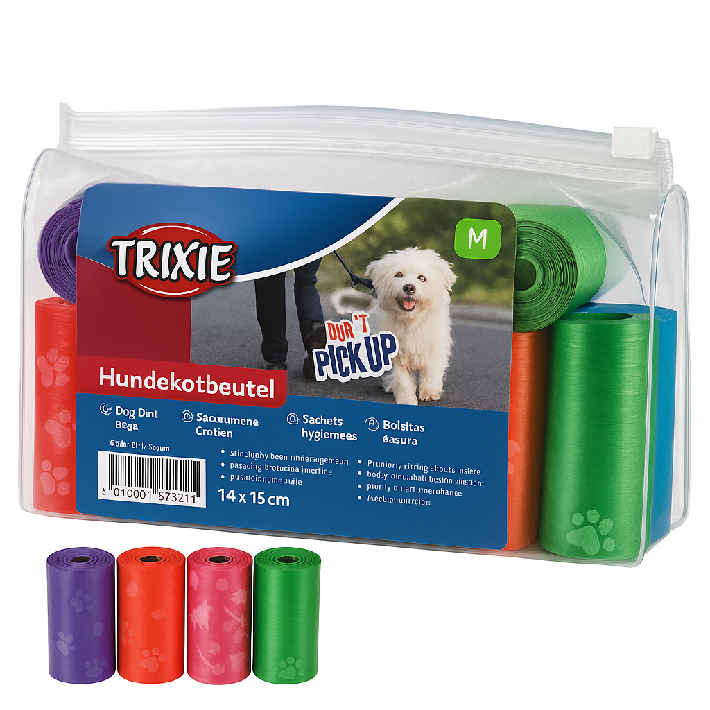 Trixie - Sacchetti Igienici Colorati Multipack