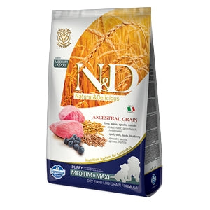 Farmina - Natural & Delicious Ancestral Grain Puppy Medium & Maxi con Agnello e Mirtillo