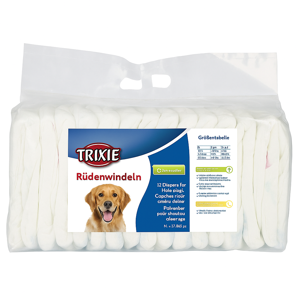 Trixie - Pannolini a Fascia per Cani Maschi