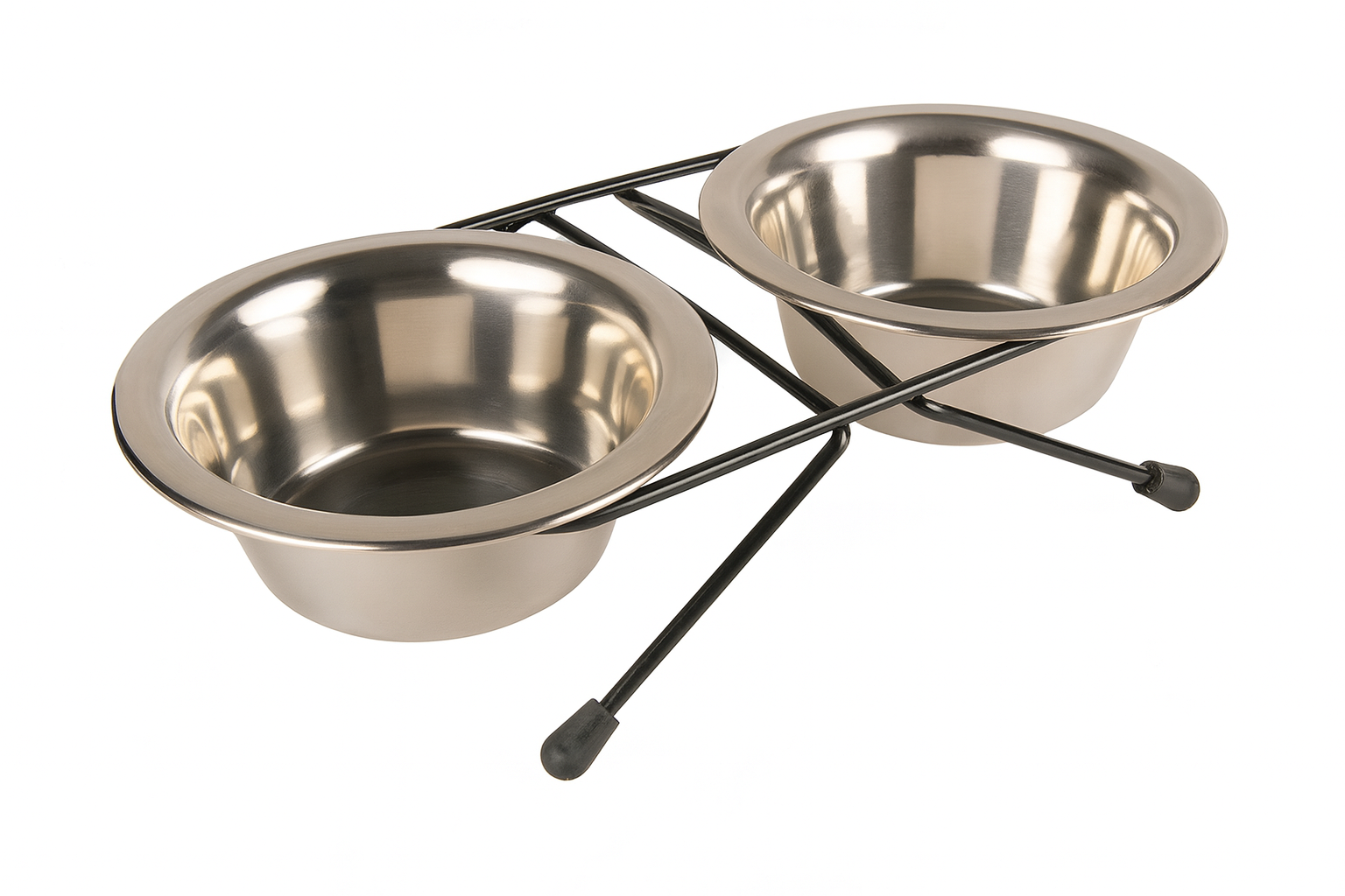 Trixie - Set di Ciotole Eat-on-Feet in Acciaio Inox