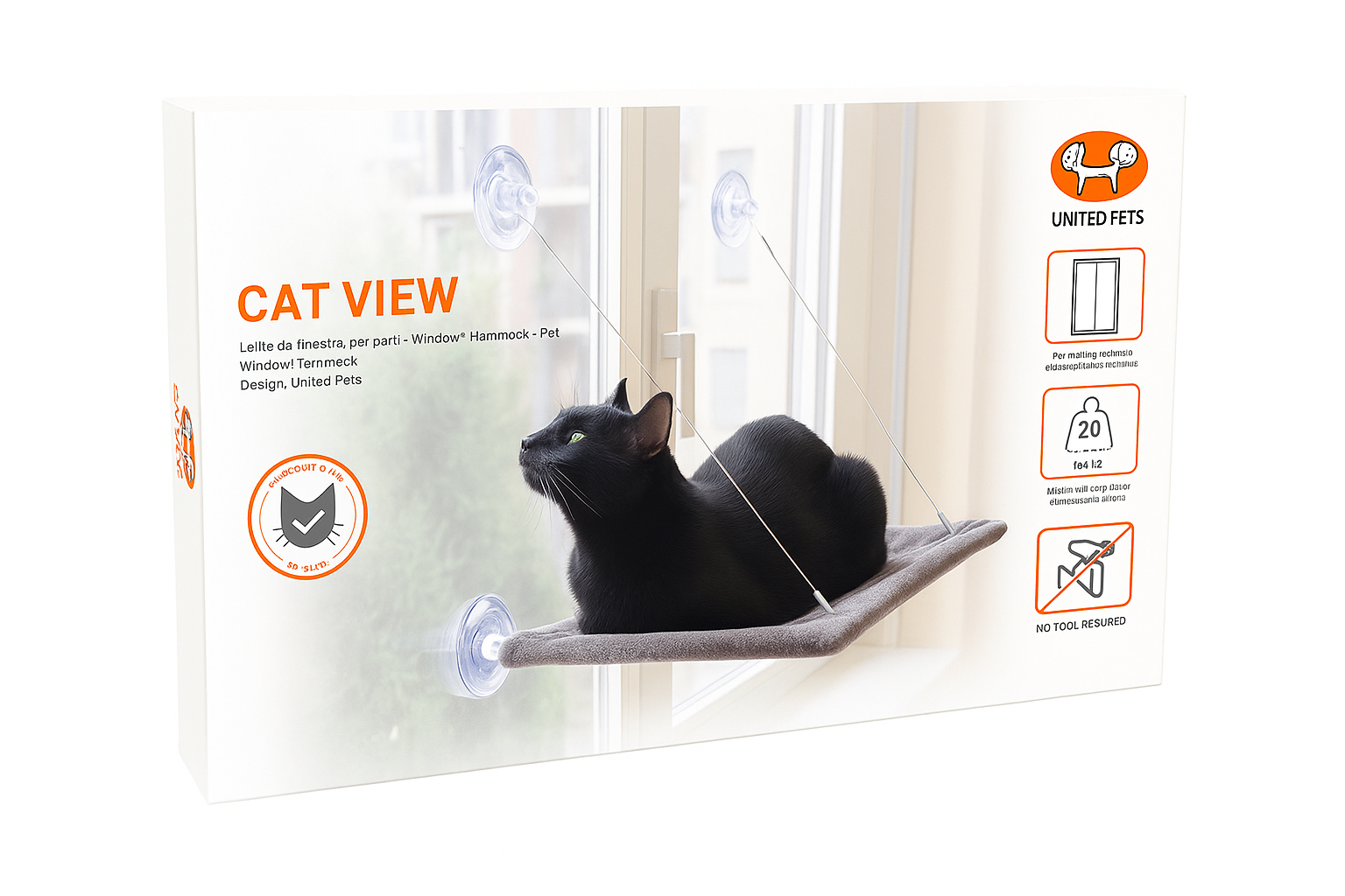 United Pets - Cat View Lettino da Finestra