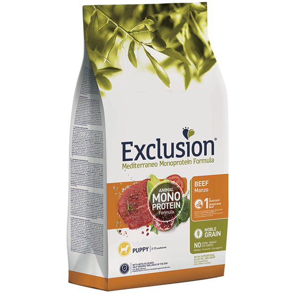 Exclusion - Mediterraneo Monoprotein Puppy Large Breed con Manzo