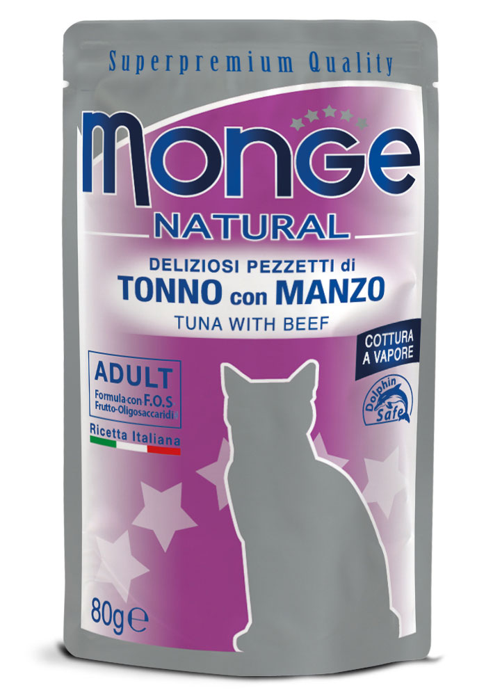 Monge - Natural Superpremium Cotti a Vapore con Tonno e Manzo